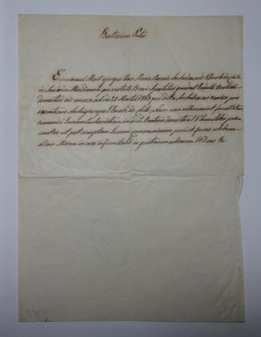 Primera imagen del registro Autorización para tener un oratorio