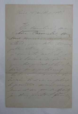 Primera imagen del registro Carta de amistad