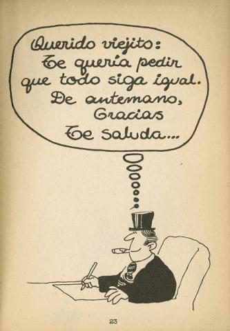 Primera imagen del registro !Psst…! (Monos de Rufino)
