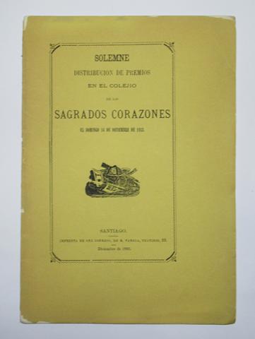 Primera imagen del registro Solemne distribución de premios en el colegio de los Sagrados Corazones