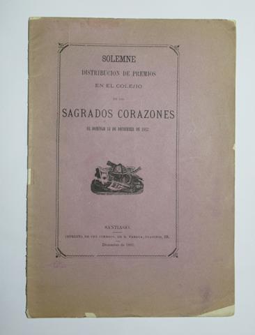 Primera imagen del registro Solemne distribución de premios en el colegio de los Sagrados Corazones