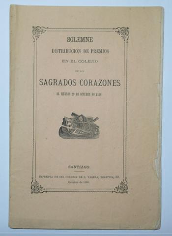 Primera imagen del registro Solemne distribución de premios en el colegio de los Sagrados Corazones