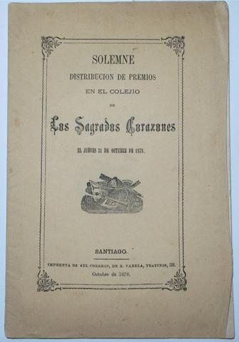 Primera imagen del registro Solemne distribución de premios en el colegio de los Sagrados Corazones