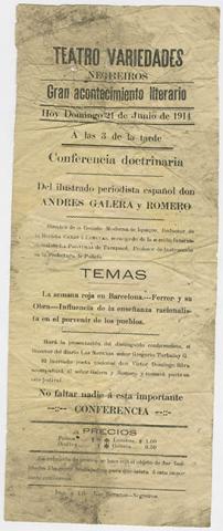Primera imagen del registro Aviso de Conferencia doctrinaria