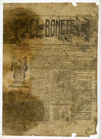 Primera imagen del registro El Bonete, N°39