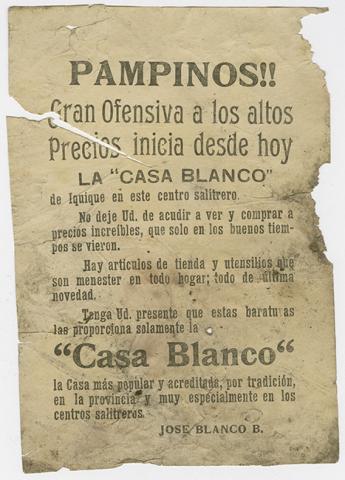 Primera imagen del registro Aviso publicitario de Casa Blanco