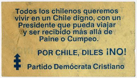 Primera imagen del registro Panfleto Por Chile ¡Diles No!