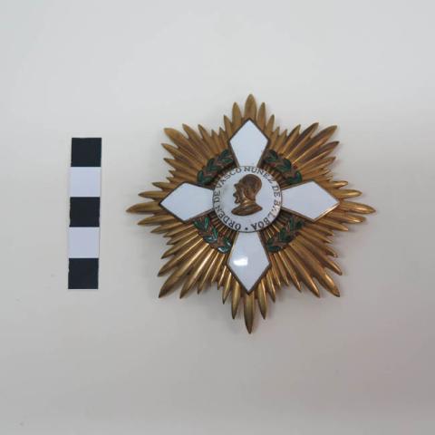 Primera imagen del registro Condecoración Vasco Núñez de Balboa