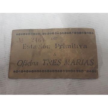 Primera imagen del registro Estación Primitiva a Oficina Tres Marías