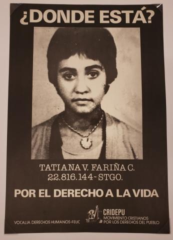 Primera imagen del registro ¿Donde está? Tatiana Fariña