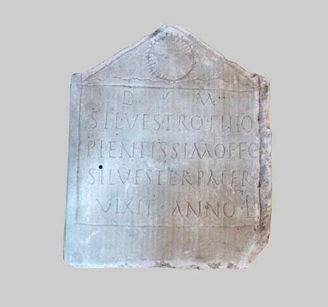 Primera imagen del registro Inscripción de Silvestro