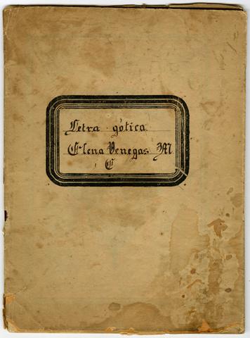 Primera imagen del registro Cuaderno de caligrafía gótica