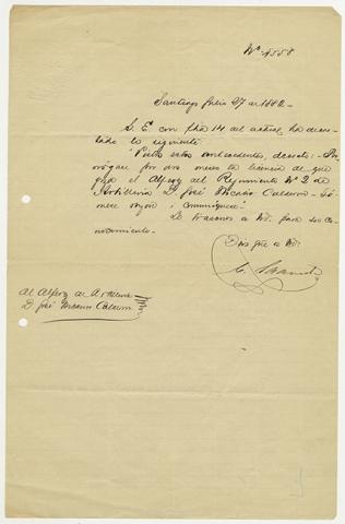 Primera imagen del registro Prórroga de licencia al Alférez de Artillería Don José Nicanor Calderón