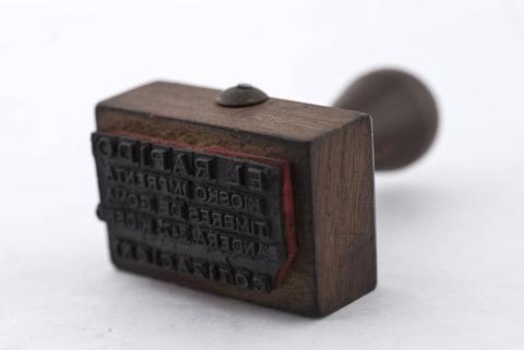 Primera imagen del registro Timbre (artefacto para estampar sellos)