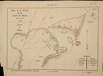 Primera imagen del registro Plano de la batalla de los llanos de Maipú