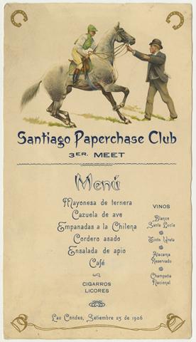 Primera imagen del registro Menú Santiago Paperchase Club