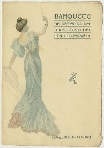 Primera imagen del registro Menú banquete de despedida del Directorio del Círculo Español
