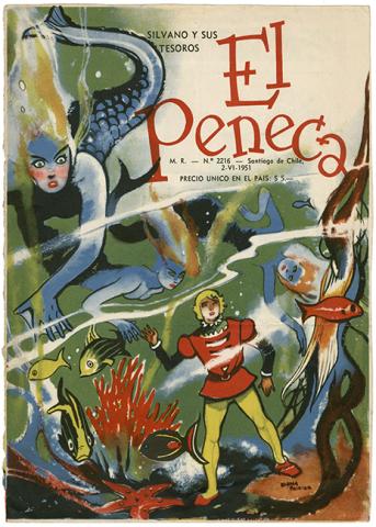 Primera imagen del registro Portada El Peneca: Silvano y sus tesoros