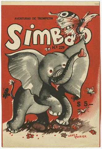 Primera imagen del registro Elena Poirier Portada Simbad N° 229 Aventuras de Trompetin