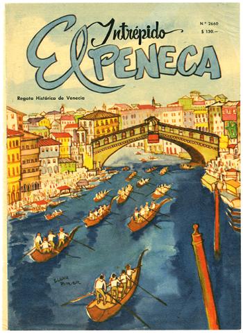 Primera imagen del registro Portada El Intrépido Peneca. N° 2660. Regata Histórica de Venecia