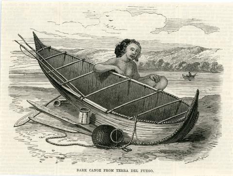 Primera imagen del registro Bark Canoe from Terra del Fuego