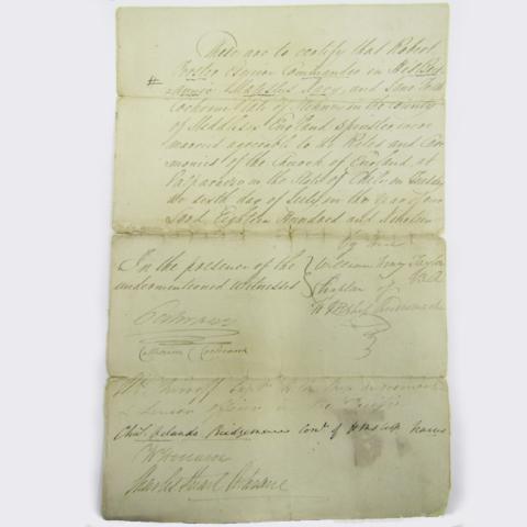 Primera imagen del registro Manuscrito de Lord Thomas Cochrane