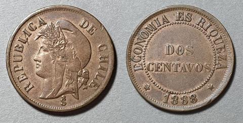 Primera imagen del registro Moneda de 2 centavos (República)