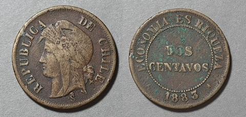 Primera imagen del registro Moneda de 2 centavos (República)