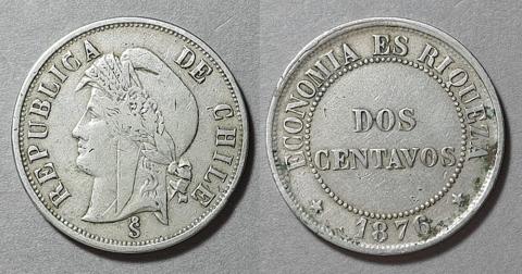 Primera imagen del registro Moneda de 2 centavos (República)
