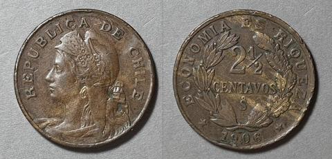 Primera imagen del registro Moneda de 2 1/2 centavos (República)