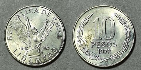 Primera imagen del registro Moneda de 10 Pesos (República)