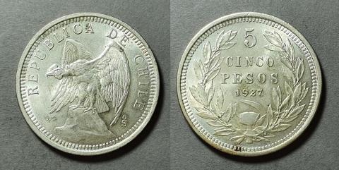 Primera imagen del registro Moneda de 5 Pesos (República)