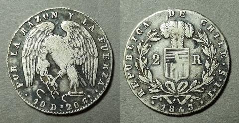 Primera imagen del registro Moneda de 2 Reales (República)