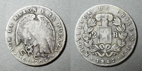 Primera imagen del registro Moneda de 2 Reales (República)