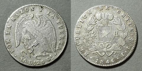 Primera imagen del registro Moneda de 2 Reales (República)