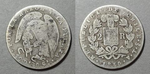 Primera imagen del registro Moneda de 2 Reales (República)