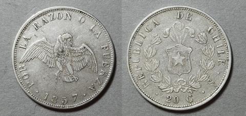 Primera imagen del registro Moneda de 20 centavos (República)