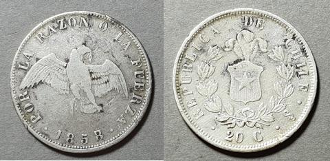 Primera imagen del registro Moneda de 20 centavos (República)