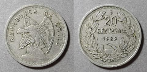 Primera imagen del registro Moneda de 20 centavos (República)