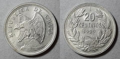 Primera imagen del registro Moneda de 20 centavos (República)