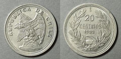 Primera imagen del registro Moneda de 20 centavos (República)
