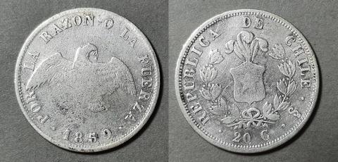 Primera imagen del registro Moneda de 20 Centavos (República)