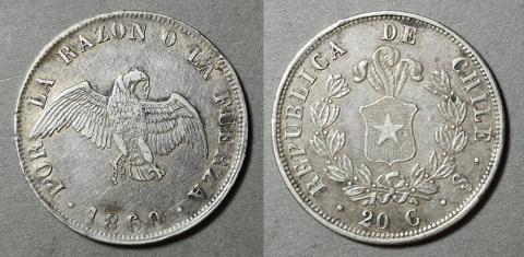 Primera imagen del registro Moneda de 20 Centavos (República)