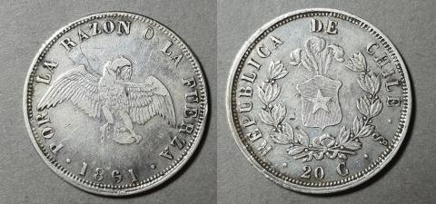 Primera imagen del registro Moneda de 20 Centavos (República)