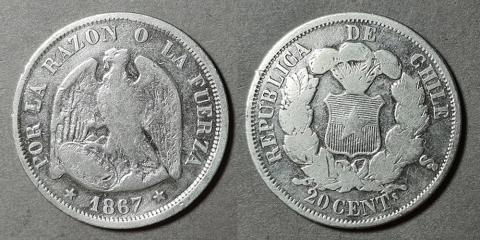 Primera imagen del registro Moneda de 20 Centavos (República)