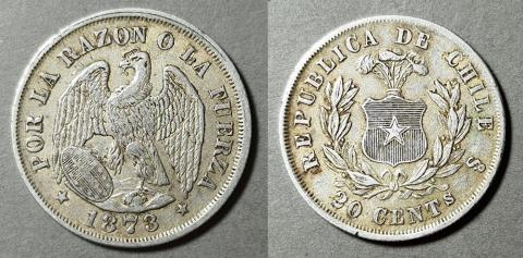 Primera imagen del registro Moneda de 20 Centavos (República)