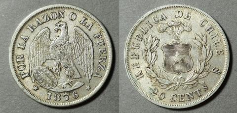 Primera imagen del registro Moneda de 20 Centavos (República)
