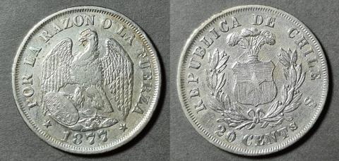 Primera imagen del registro Moneda de 20 Centavos (República)