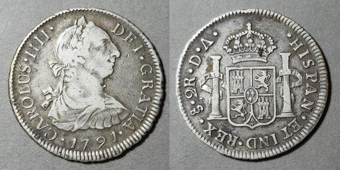 Primera imagen del registro Moneda de 2 Reales (Carlos IV)