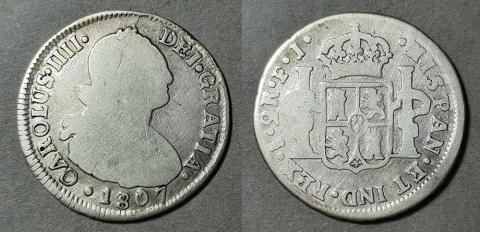 Primera imagen del registro Moneda de 2 Reales (Carlos IV)